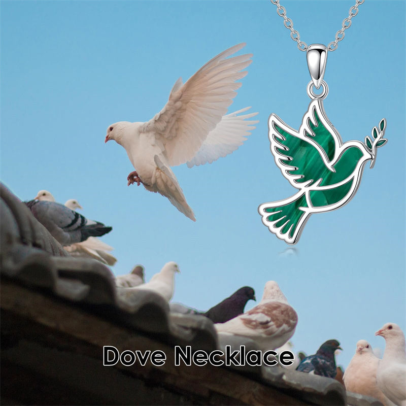 Sterling Silver Dove Hummingbird Red Cardinal Pendant Necklace
