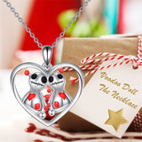 odoo Necklace Sterling Silver Witch Voodoo/Evil Bunny Pendant Gothic Jewelry Gifts for Women Girls
