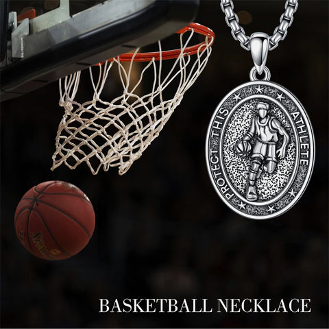 Sterling Silver Baseball Soccer Hockey Football Basketball Taekwondo Tennis Golf Runner Pendant Necklace