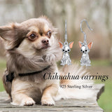 Sterling Silver Bee Butterfly Chicken Chihuahua  Dinosaur Frog Octopus Paw Print Platypus Dangle Earrings