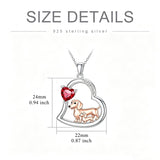 Sterling Silver Mother Daughter Two Hippo Two Elephant Two Horse Two Dachshund Two Cow Pendant Necklace