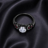 Sterling Silver 10K 14K 18K Gold Custom Engraved Moissanite Engagement Wedding Ring