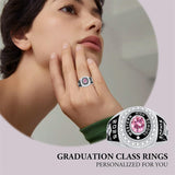 Sterling Silver Custom Engraved High School College Class Ring