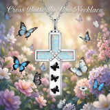 Sterling Silver Abalone Shell Opal Butterfly Dragonfly Tree of Life Pet Paw Cross Urn Necklaces for Ashes