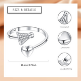 Badminton/Football/BasketballHeart Adjustable Open Ring Statement Creative Sport Style Shape Souvenir Gifts