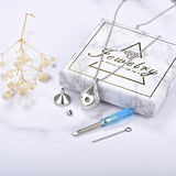 Sterling Silver Heart Shape Tear Dangle Urn Necklace for Ashes