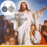 Sterling Silver Jesus Mustard Seed Protection Pendant Necklace