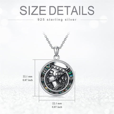 Sterling Silver Amulet Medal Viking Tree of Life Athena Lion Star of David Nefertiti Odin Raphael Pendant Necklace