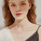 Sterling Silver Moonstone Tree of Life Art Book Pendant Necklace for Book Lover