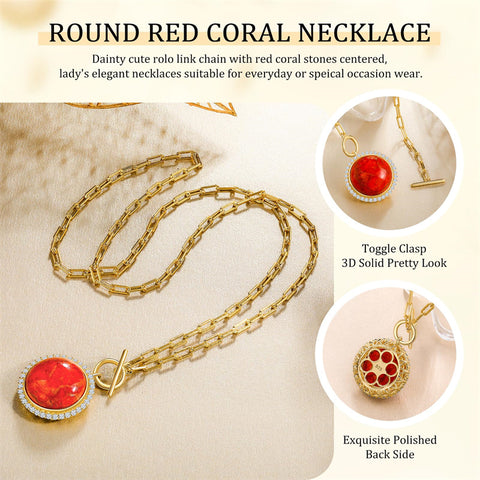 Sterling SilverTurquoise Red Coral Lapis Lazuli Malachite Paperclip Chain Necklace