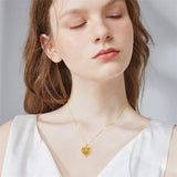 10K 14K 18K Gold Personalized Photo Tree of Life Bee Sunflower Rose  Pendant Necklace