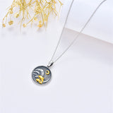 Sterling Silver Raccoon Dolphin Sea Otter Wolf Sloth Mother Daughter Pendant Necklace