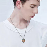 Sterling Silver Wooden Cross Pendant Necklace