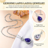 Sterling SilverTurquoise Red Coral Lapis Lazuli Malachite Paperclip Chain Necklace