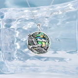 Sterling Silver Blue Jay Eagle Phoenix Owl Pendant Necklace for Women