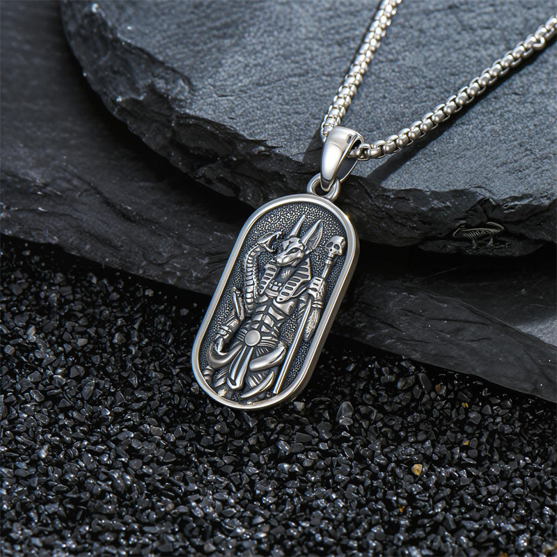 Sterling Silver Memento Mori Tree of Life Anubis Pendant Viking Amulet   Protection Pendant Necklace Egyptian Jewelry Christmas Birthday Gifts