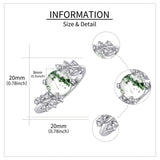 Natural Moss Agate Ring Sterling Silver Green Moss Agate Ring Promise Ring Engagement Wedding Jewelry Gift for Women