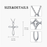 Sterling Silver Lion Semicolon Rose Sunflower Cross Pendant Religious Necklace