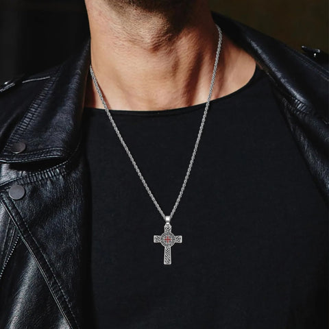 14K Gold Plated  Cross Necklace Religious Amulets Jewelry Gifts
