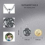 St Michael Necklace 925 Sterling Silver Amulet Pendant with 22+2 Inch Stainless Steel Chain Jewelry for Men & Women