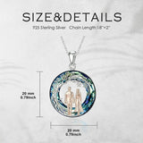 Sterling Silver  Crystal Tree of Life Mother Daughter Father Daughter Sisters Friends Pendant Necklace for Women