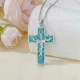 Sterling Silver Cross Pendant Necklace for Women Southwestern Cross Jewelry Gifts