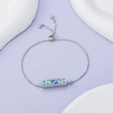 Sterling Silver Heart Urn Bracelet for Ashes Memorial Keepsake Jewelry Gifts for Women