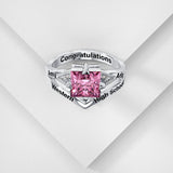 Sterling Silver 10K 14K 18K Gold Customizable Class Ring