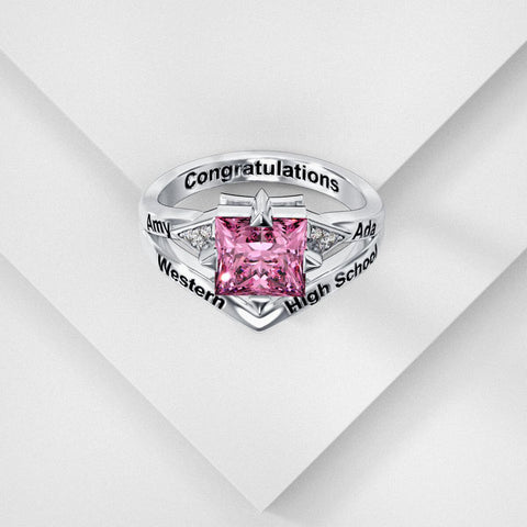 Sterling Silver 10K 14K 18K Gold Customizable Class Ring