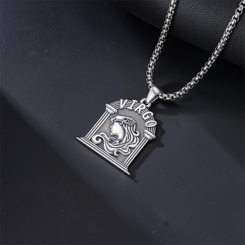 Sterling Silver Constellation Celestial Pendant Necklace