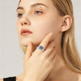 Sterling Silver Gothic Skull  Momento Mori Memento Mori Signet Ring