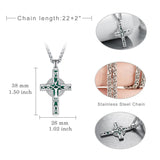 14K Gold Plated  Cross Necklace Religious Amulets Jewelry Gifts