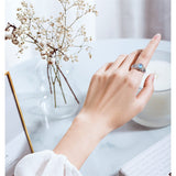 925 SterlingSunflower Urn Ring Hold Loved Ones Ashes Forever In My Heart Keepsake Memorial Jewelry Cremation Rings for women
