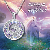 925 Sterling Silver  Unicorn Animal Pendant Jewelry Gifts for Animal Lovers
