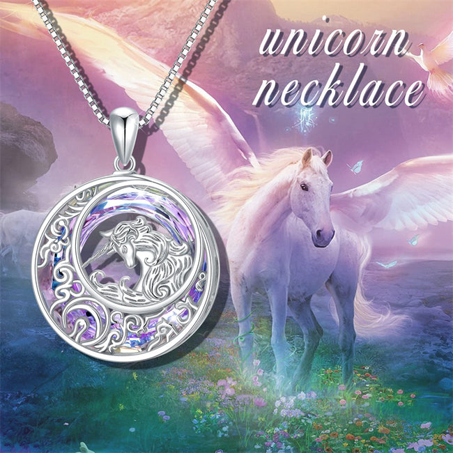 925 Sterling Silver  Unicorn Animal Pendant Jewelry Gifts for Animal Lovers