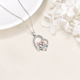 Sterling Silver Corgi Pendant  Animal Necklace