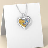 Sterling Silver Heart Bee Dragonfly Butterfly Hummingbird Sunflower Animal Pendant Necklace  Gifts for Christmas
