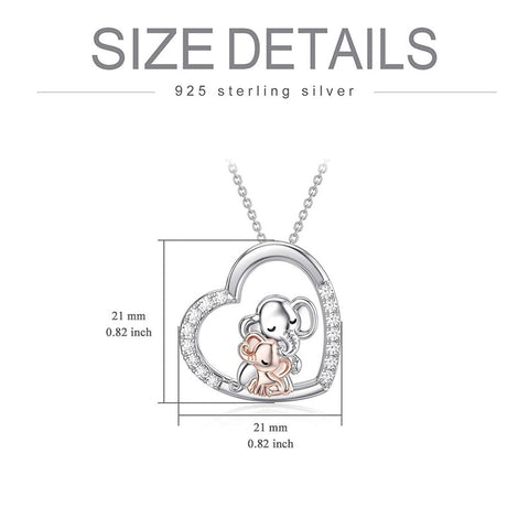 Sterling Silver Elephant Pendant Necklace