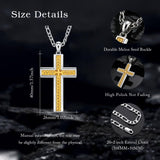 14K Gold  Plated Cross Necklace Simple Religious Jewelry Gift