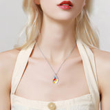 Sterling Silver Moonstone Cardinal Urn Necklace for Ashes