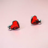 Sterling Silver Medical Symbol Studs Earrings