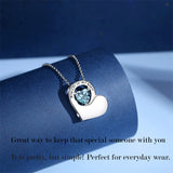Sterling Silver Urn Necklace for Ashes for Women Ashes Keepsake Pendant Memorial Jewelry Gifts for A Loss of Loved Ones
