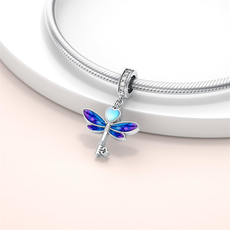 Sterling Silver Cubic Zircon Koala Pig Butterfly Scorpion Dragonfly Bead Charms