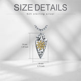 Sterling Silver Arrowhead Bear Claw Viking Compass Pendant Necklace