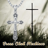Sterling Silver Cross Christian Pendant Necklace