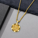 Sterling Silver AA Sobriety Alcoholics Anonymous  Pendant Necklace for Men