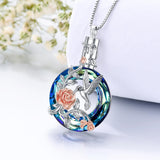 Sterling Silver Cross Hummingbird Cardinal  Rose Sunflower Urn  Necklace for Ashes Cremation Jewelry