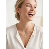 14K Gold Plated Celtic Knot Pendant Necklace Irish Jewelry Gift for Her