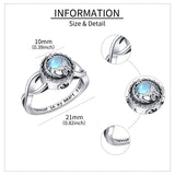 Butterfly Moonstone Heart Urn Ring for Women 925 Sterling Silver Cremation Jewelry for Ashes Cremation Ring