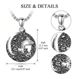 Sterling Silver Peace Sign Coexist Peace Symbol Pirate Tree of Life Thor's Hammer Wolf Raven Viking Series Necklace